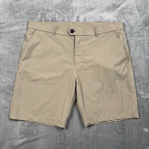 Greyson Montauk Shorts Men's 38 Khaki 8" Inseam Golf Stretch Performance